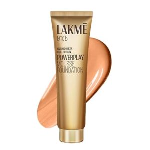 LAKMÉ 9To5 Powerplay Mousse Matte Liquid Light Coverage Foundation For All Skin